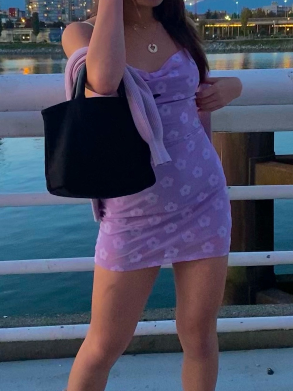 Motel Rocks Lilac Satin Top Dollskill